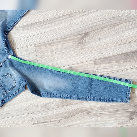 Anthropologie+AG "Stevie" Ankle Button Fly Slim Straight Jeans 27, EUC - Picture 14 of 15